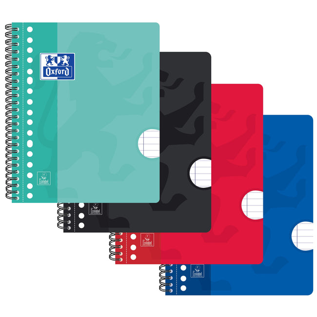 Oxford - Lecture block School A5+ line 17-hole 160 pages 80gr assorted