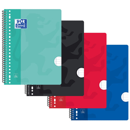 Oxford - Blocco lezioni Scuola A4+ linea 23 fori 160 pagine 80gr assortiti