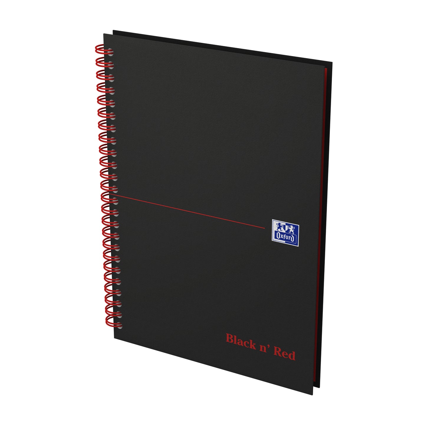 Oxford - Bloc spirale Black n' Red ligne A5 140 pages 80gr