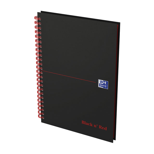 Oxford - Notitieboek Black n' Red A5 70v lijn | 5 stuks