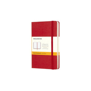 Moleskine - Notebook pocket 90x140mm line hard cover red