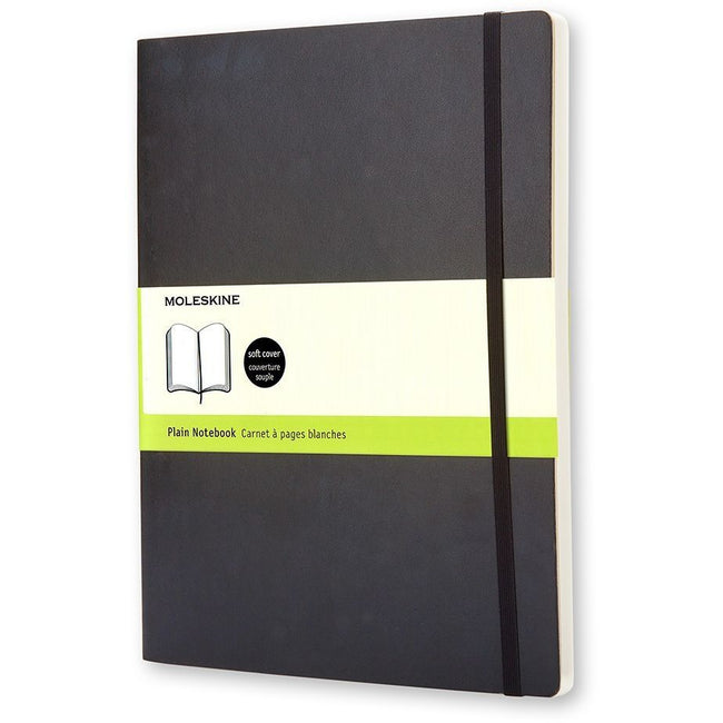 Moleskine - Carnet XL 190x250mm vierge couverture souple noir