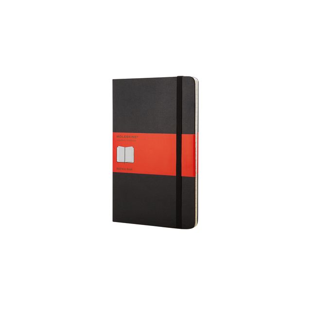 Moleskine -  Adresboek  l 130x210mm hc lijn zwart