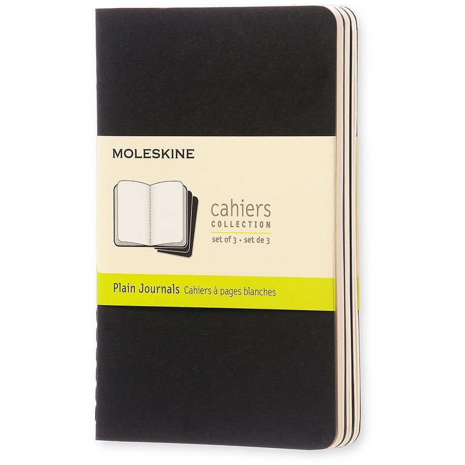 Moleskine -  Schrift  90x140mm blc 240pag zwart 3st