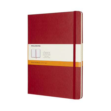 Moleskine - Notebook XL 190x250mm línea tapa dura rojo escarlata