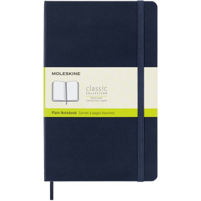 Moleskine - Notebook Moleskine L 130x210mm BLC HC SAPPH BL | 1 pièce