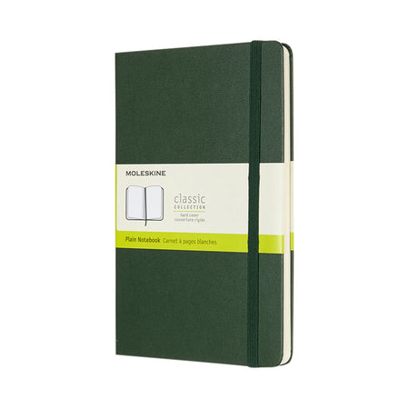 Moleskine - Cuaderno grande 130x210mm tapa dura en blanco verde mirto