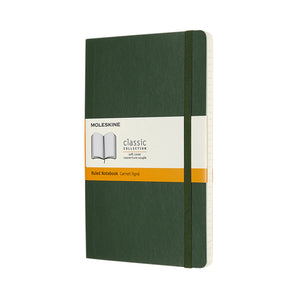 Moleskine - Notebook large 130x210mm line soft cover myrtle green