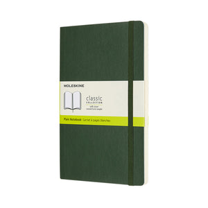 Moleskine – Notizbuch groß, 130 x 210 mm, blanko, weicher Einband, myrtengrün