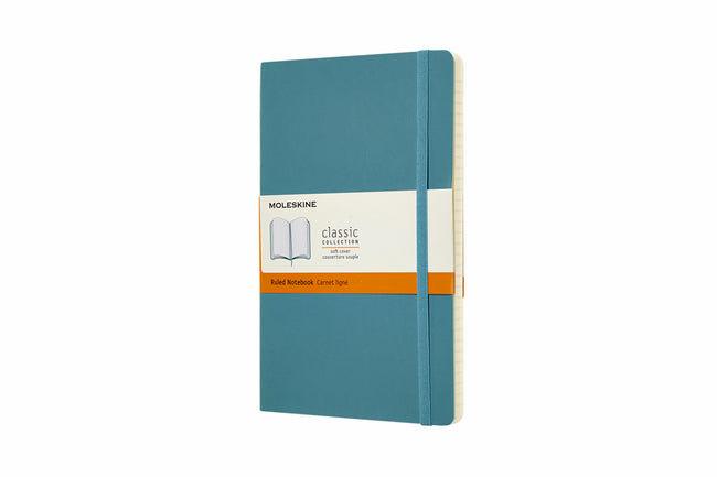 Moleskine -  Notitieboek large 130x210mm lijn soft cover reef blue