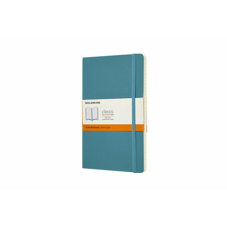 Moleskine - Cuaderno grande 130x210mm línea tapa blanda azul arrecife