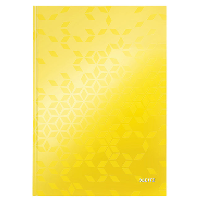 Leitz - Notebook WOW A4 160 pages 90gr line yellow