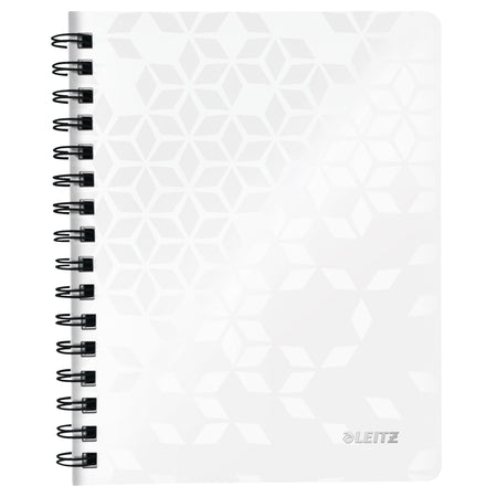 Leitz - Quaderno WOW A5 riga spirale PP bianco
