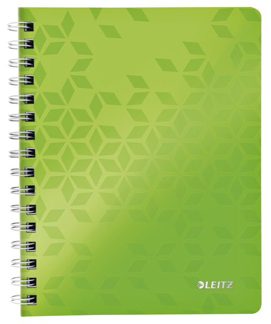 Leitz - Notebook Leitz Wow A5 Line Spiral PP Green | 1 Stück