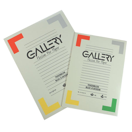 Galerie - Zeichenpapier, 120 g, ft 27 x 36 cm, holzfreies Papier, Block mit 24 Blatt