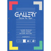 Gallery - bloc de cours, ft A4, 80 g/m², perforation 2 trous, carré 5 mm, 100 feuilles