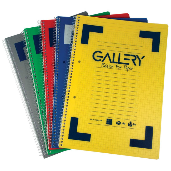 Galerie - Galerie traditionnelle Spiralschrift Ft A4, couleurs assorties, 160 pages