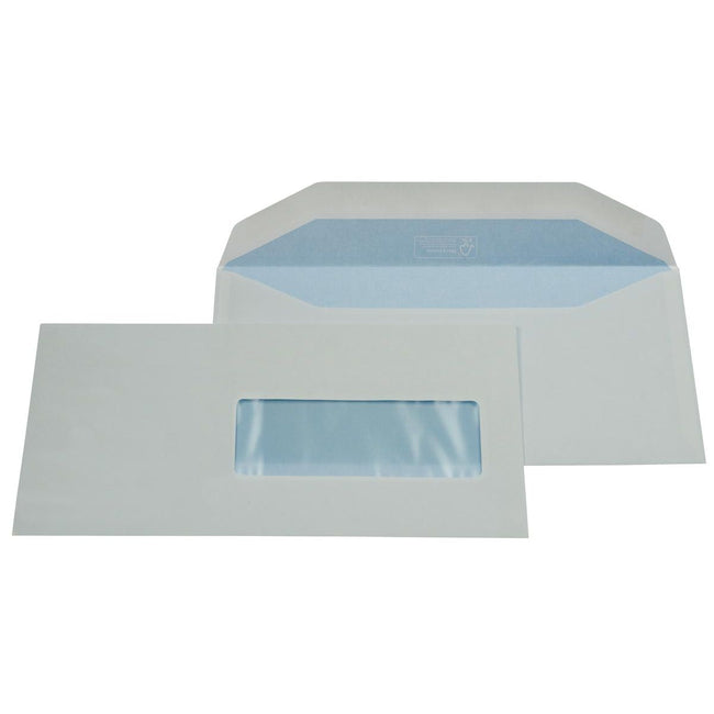 Gallery - envelopes ft 114 x 229 mm, with window right (ft 40 x 110 mm), gummed, box of 500 pieces