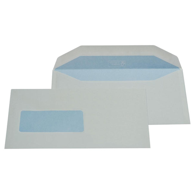 Gallery - envelopes ft 114 x 229 mm, with window left (ft 40 x 110 mm), gummed, box of 500 pieces