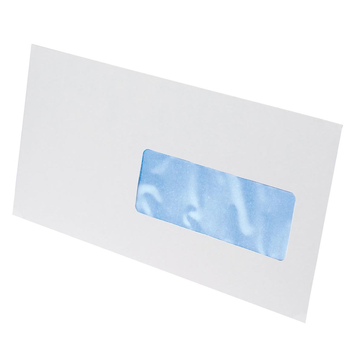 Gallery - buste ft 114 x 229 mm, finestra destra, chiusura a nastro, scatola da 500 pezzi