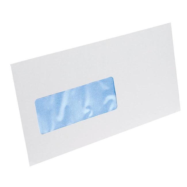 Gallery -   enveloppen ft 114 x 229 mm, venster links, stripsluiting, doos van 500 stuks