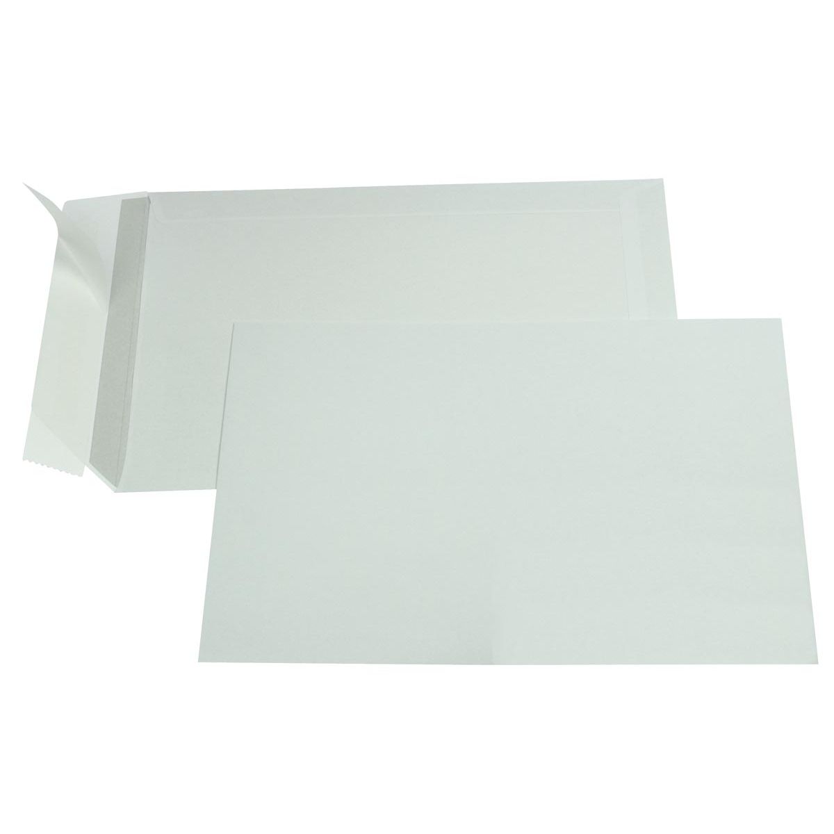 Gallery - buste ft 162 x 229 mm, chiusura a nastro, interno grigio, scatola da 500 pezzi