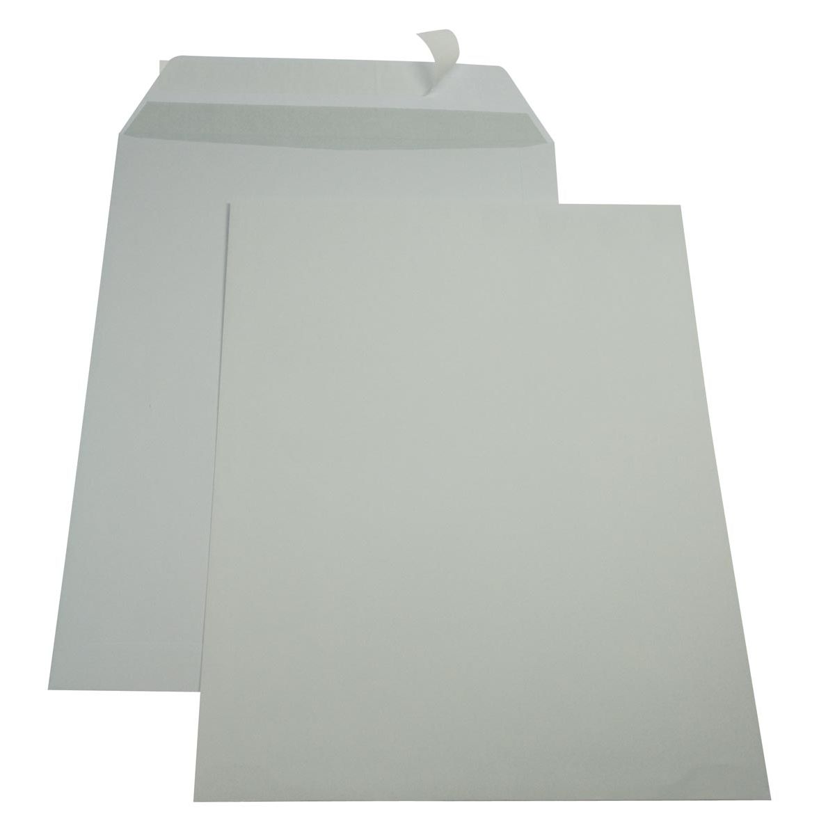 Gallery - buste ft 229 x 324 mm, chiusura a nastro, interno grigio, scatola da 250 pezzi