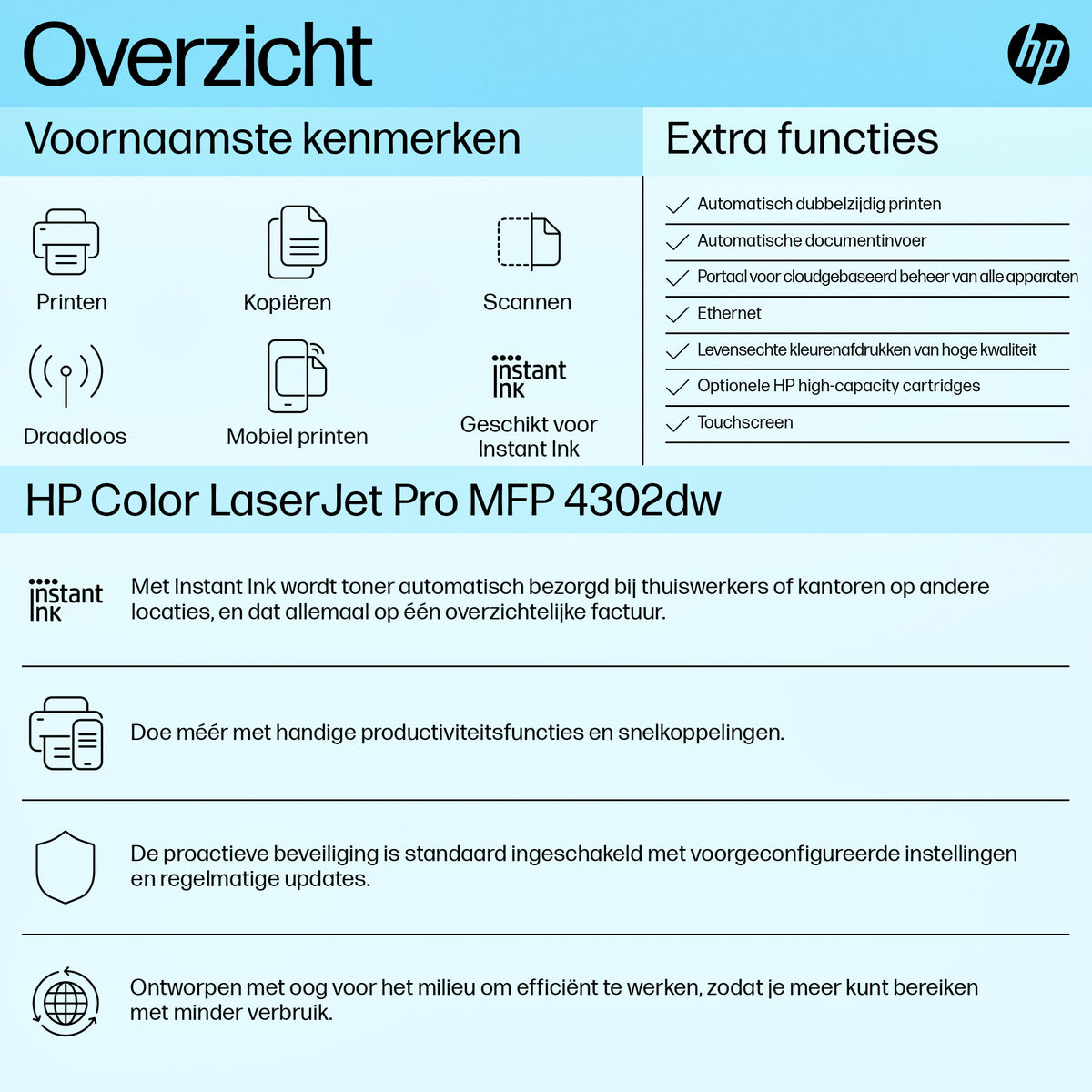 HP INC. -  Color LaserJet Pro MFP 4302dw printer