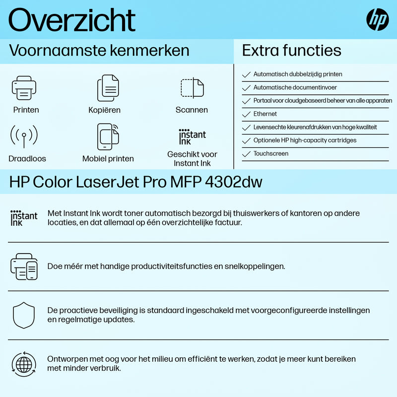 HP INC. -  Color LaserJet Pro MFP 4302dw printer