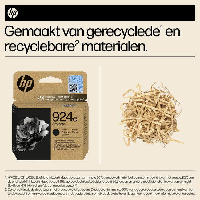 HP -  Inktcartridge  4k0v0ne 924e evomore zwart