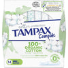 Tampax -  Cotton Super tampons, pak van 14 stuks