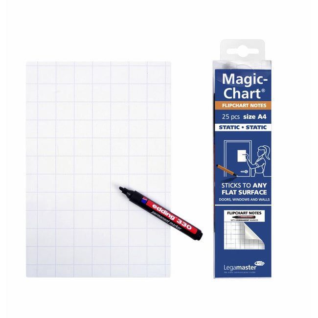 Legamaster - Magic-Chart Notes Flipchart 20x30cm 25 Blatt weiß