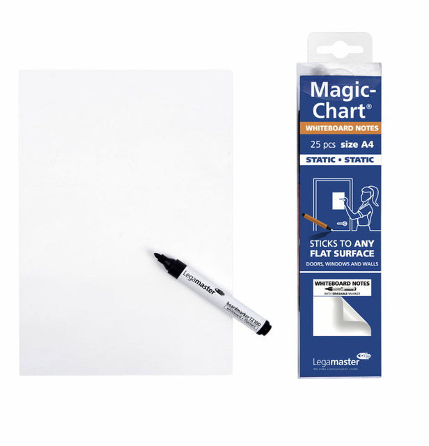 Legamaster - Magic-chart notes whiteboard 20x30cm wit