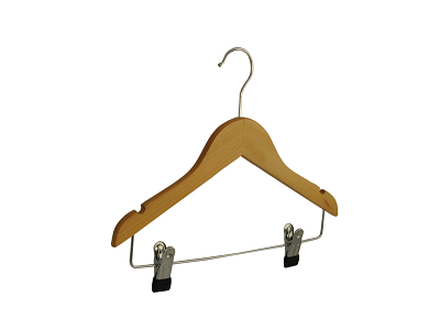 Klika - Percha infantil clip muesca plana 34cm