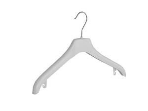 Klika -  Mantel/kostuumhanger wit brede sch 38cm