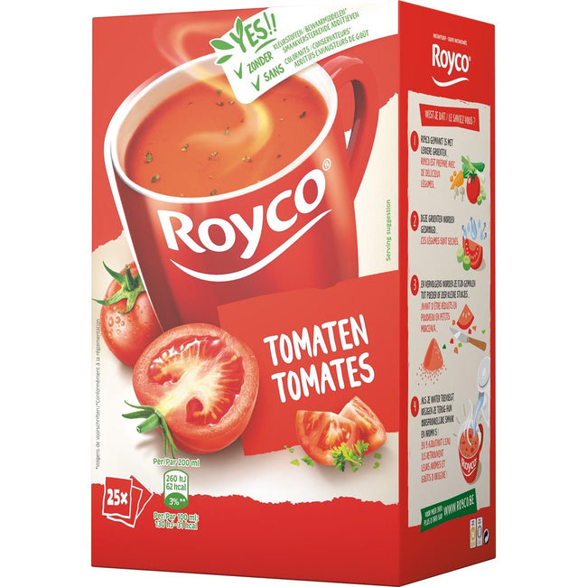 Royco - Minute Soup classic tomaat, pak van 25 zakjes