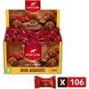 Côte d'Or -   chocolade mini Bouchée, melkchocolade met praliné, doos van 106 stuks