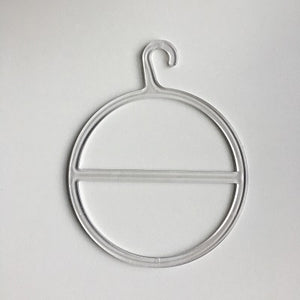 Klika - Appendino per sciarpa tondo trasparente diametro 100mm