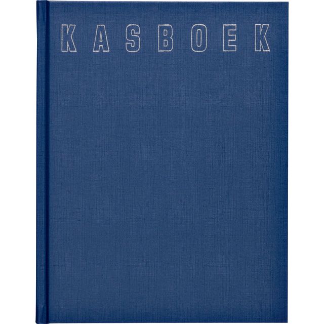 Office - Kasboek 165x210mm 192blz 1 kolom blauw