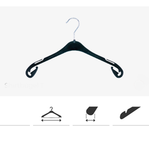 Klika -  Hanger zwart T26, breedte 26cm 500 stuks