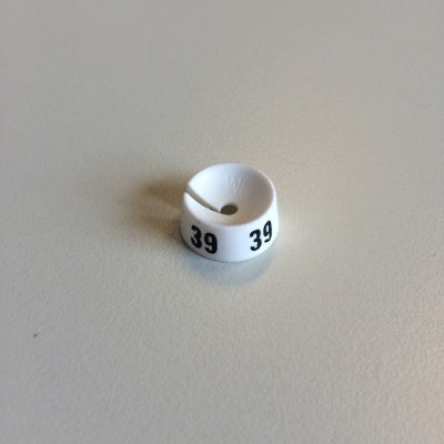 Klika - MB weiß/schwarz 39 für einen Kleiderbügel