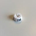 Klika -  MB wit/zwart 116 voor op kledinghanger