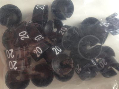 Klika - MB schwarz/weiß 20 für einen Kleiderbügel