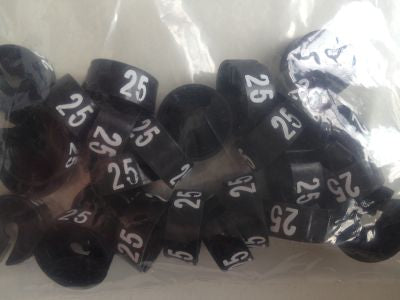 Klika -  MB zwart/wit 25 voor op kledinghanger