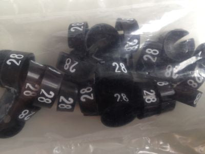 Klika -  MB zwart/wit 28 voor op kledinghanger