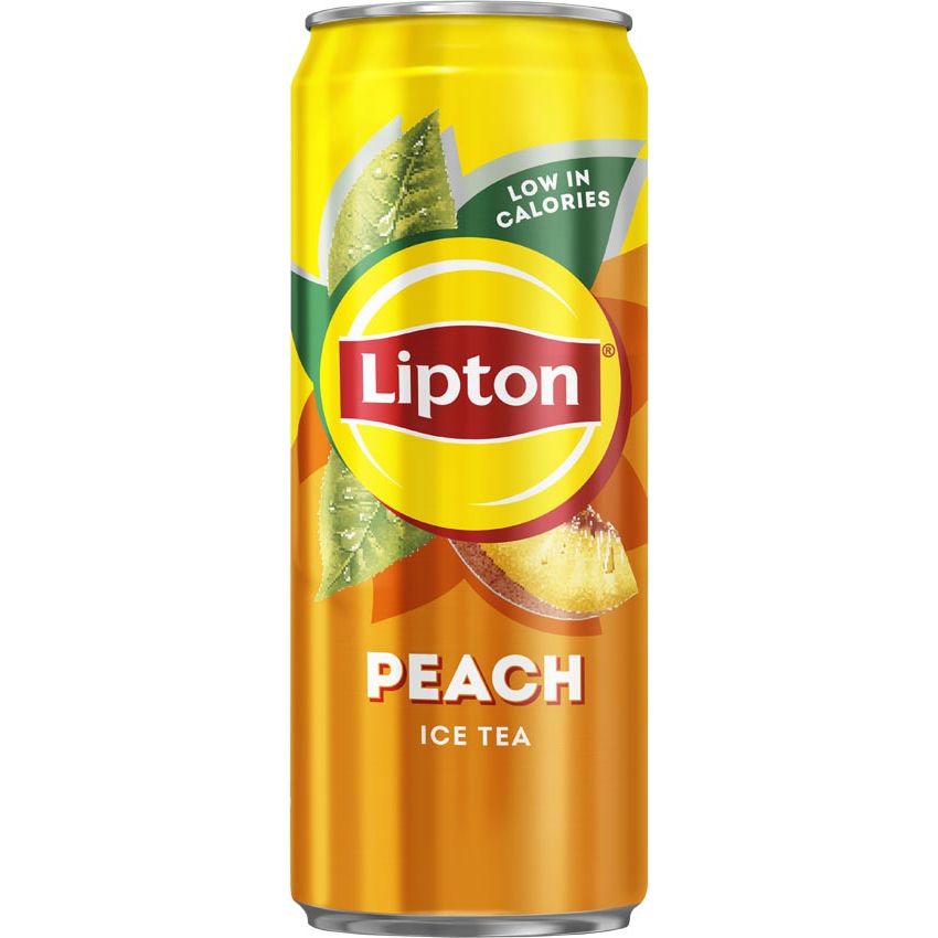 Lipton Ice Tea -  Ice Tea Peach frisdrank, niet bruisend, sleek blik van 33 cl, pak van 24 stuks