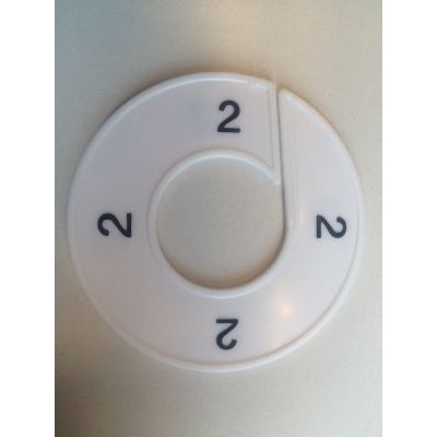 Klika - Size ring white/black 2