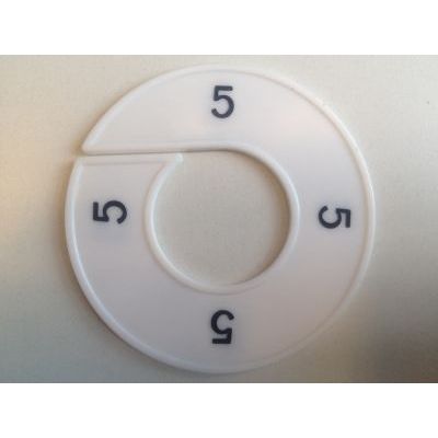 Klika - Size ring white/black 5