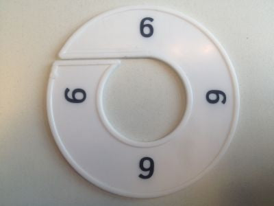 Klika -  Maatring 9cm wit/zwart 6