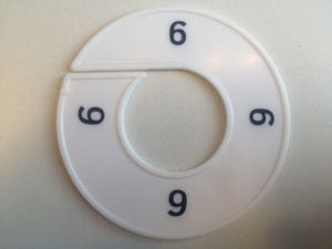 Klika -  Maatring 9cm wit/zwart 6